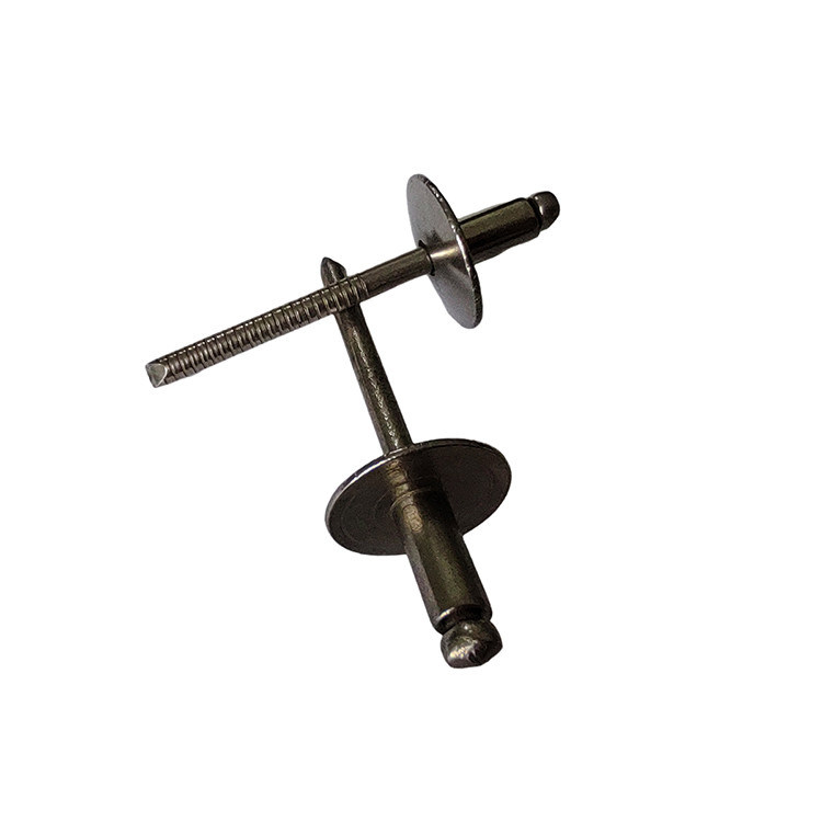 Cabeza redonda de borde grande tipo abierto rivetas ciegas de acero resistentes al calor y fáciles de quitar