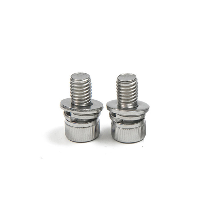 Recolección de acero inoxidable 304 316 DIN912 Hex Socket Head Screw con lavadora plana y lavadora de resorte ensamblada