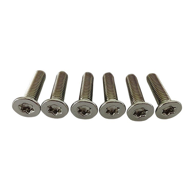 Acero inoxidable redondo de cabeza plana Torso de tornillo máquina de auto-aplazamiento tornillo de hilo completo M3 M10