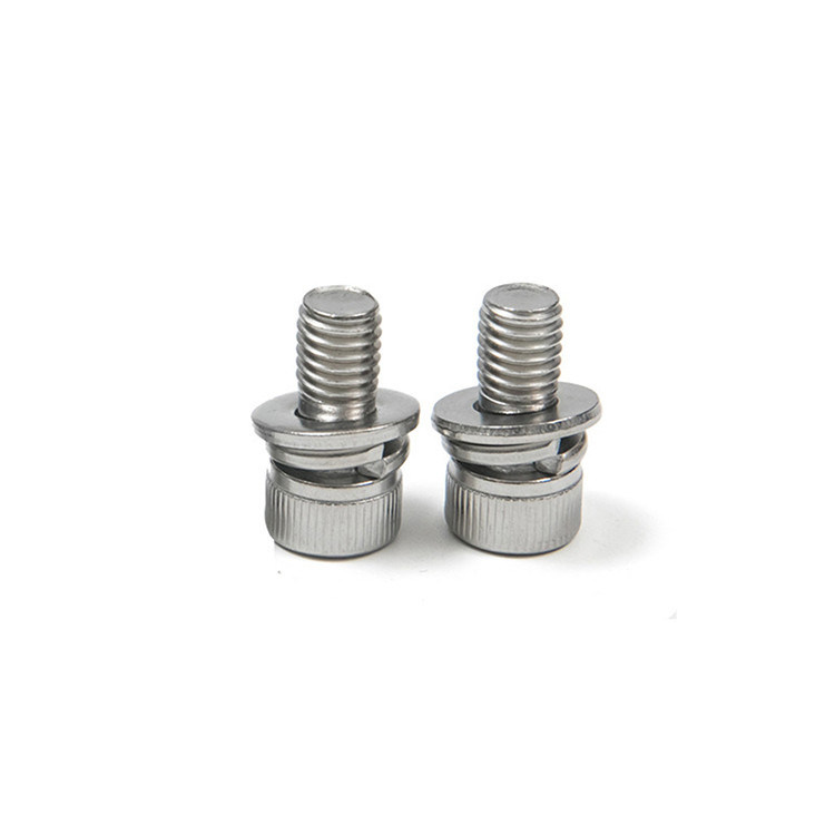 304 DIN912 Allen Cerrojo de llave y tuerca Combinación de lavadora de resorte plana con acabado pulido