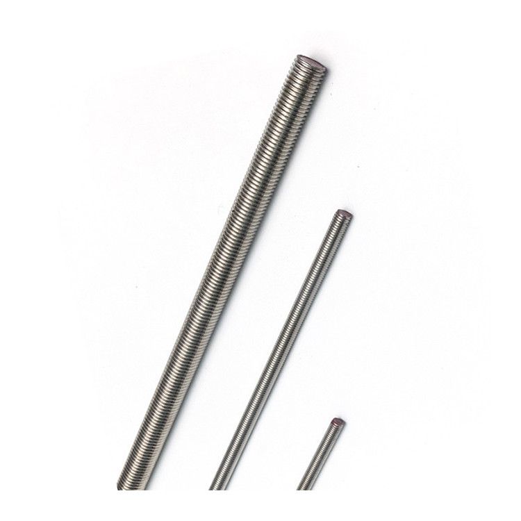 DIN975 304 316 A2-70 A4-70 Acero inoxidable de carbono de alta resistencia parafuso galvanizado M10 vara roscada