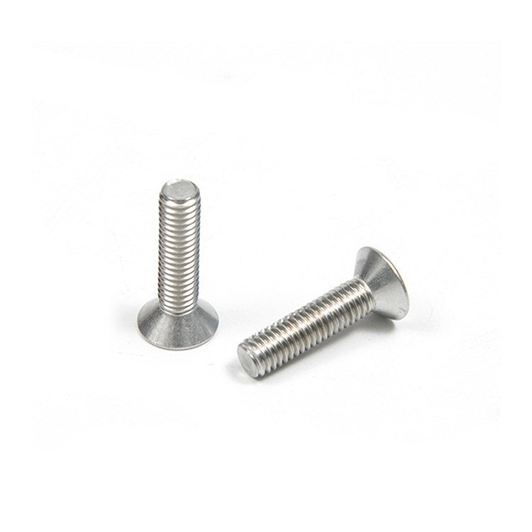 Conector de cabeza de tornillo de enchufe plano de acero inoxidable directo M4 M5 M6 M8 y de larga duración