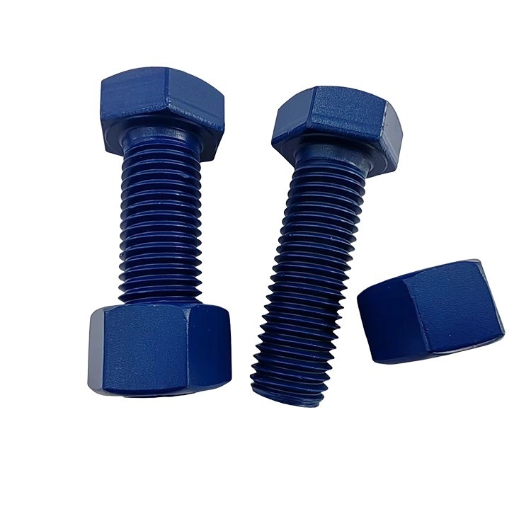 Acero inoxidable de extremo largo y doble roscado PTFE Hex Nut