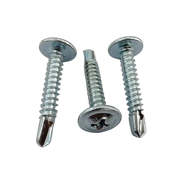 Acero inoxidable Cruz de cabeza redonda para taladros de perforación almohadilla gran cabeza plana galvanizada para taladros de cola de paloma auto-perforación