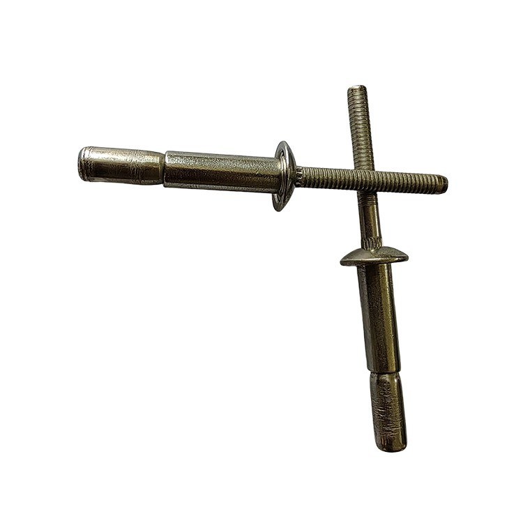 4.8 6,4 mm cabeza de cúpula de acero inoxidable estructural multigrip bloqueo ciego tipo remaches ciegos