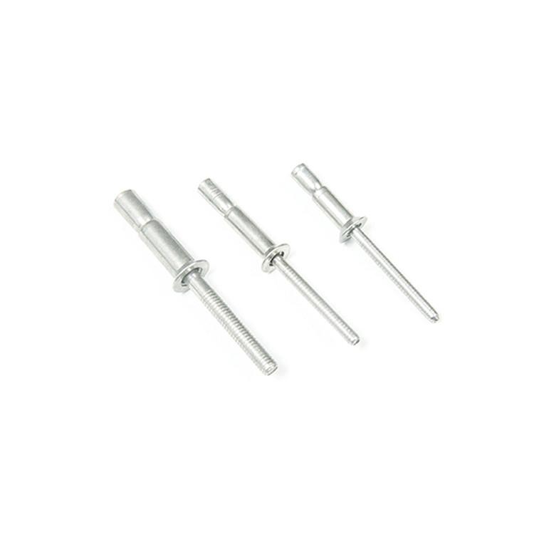 Acero inoxidable 304 de extremo abierto con cabeza plana Rivet ciego de metal sólido para la industria automotriz