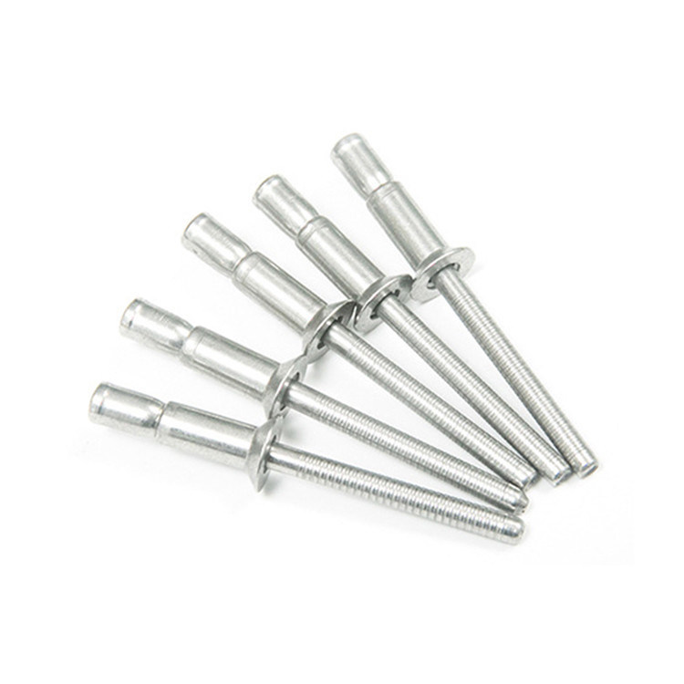 Finish plateado Cabeza redonda tira 304 acero inoxidable Cabeza abierta contrafundida Rivets ciegos