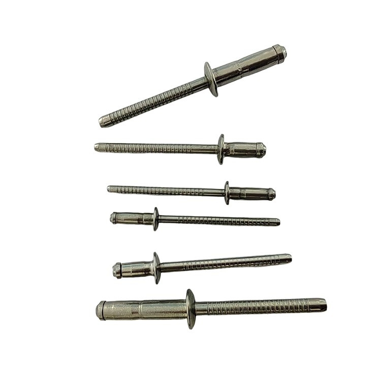 GB Estándar de acero inoxidable tipo abierto de cabeza redonda Rivets ciegos 3.2mm 4.0mm 4.8mm 6.4mm